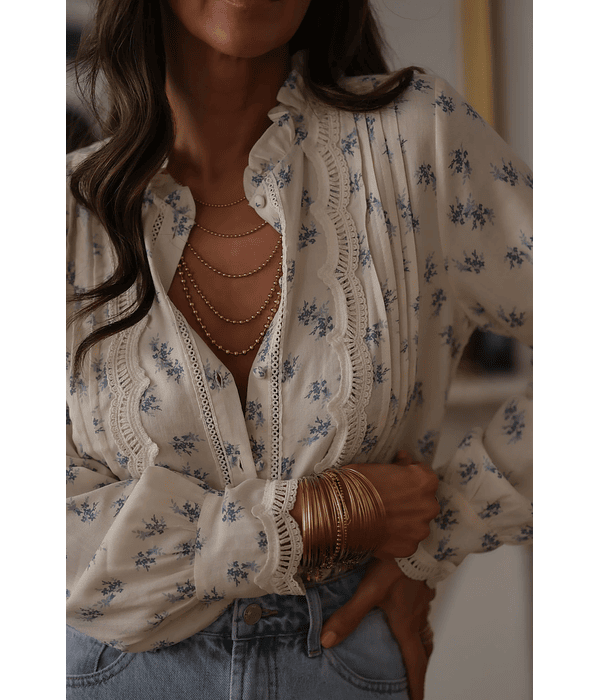 CAMISA FLORIDA RENDA