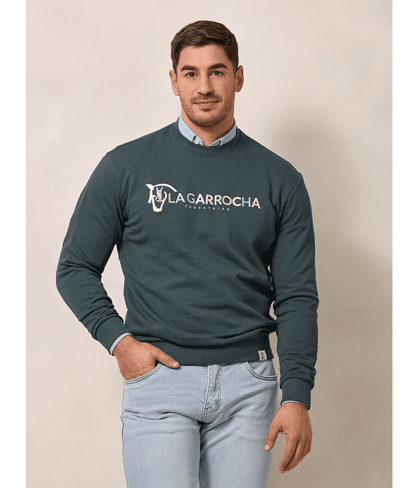 Sweatshirt Equestrian | Azul Lago