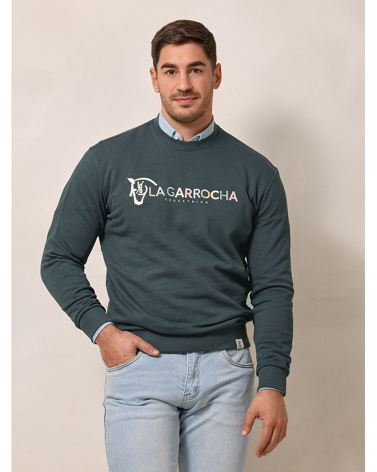 Sweatshirt Equestrian | Azul Lago