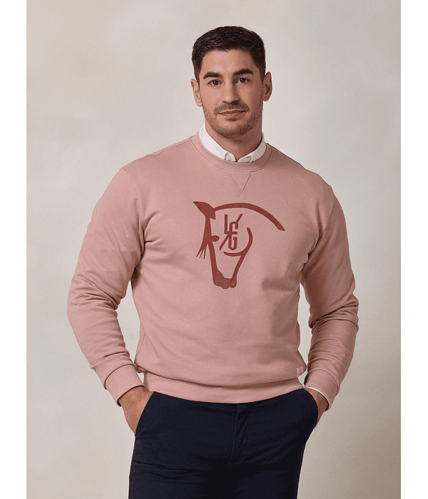 Sweatshirt Horse Flock | Rosa