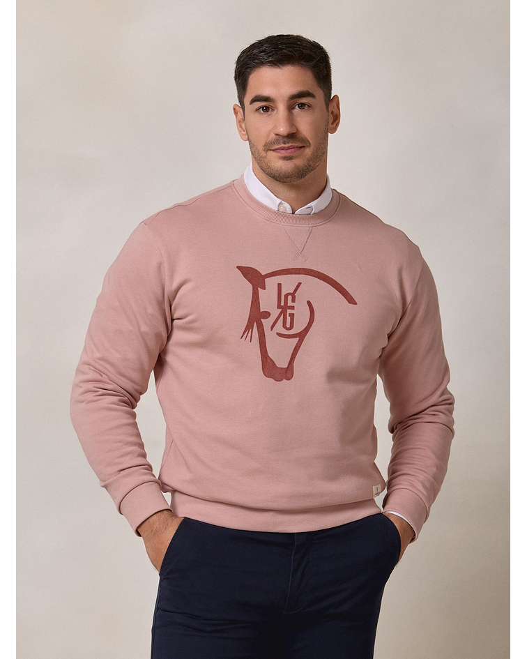 Sweatshirt Horse Flock | Rosa