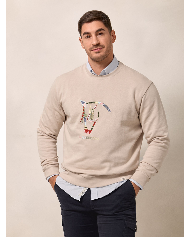 Sweatshirt Quarter | Nude