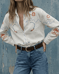 CAMISA BLANCA BORDADA