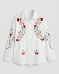 CAMISA BORDADA BRANCA 