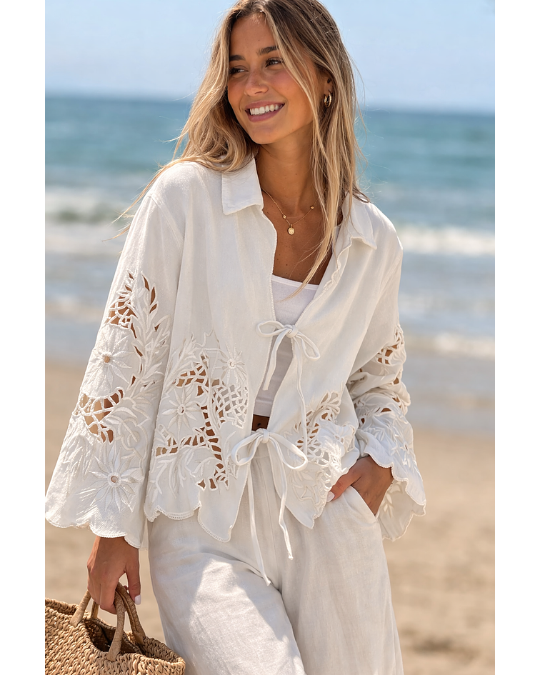 CASACO SARGA BORDADO