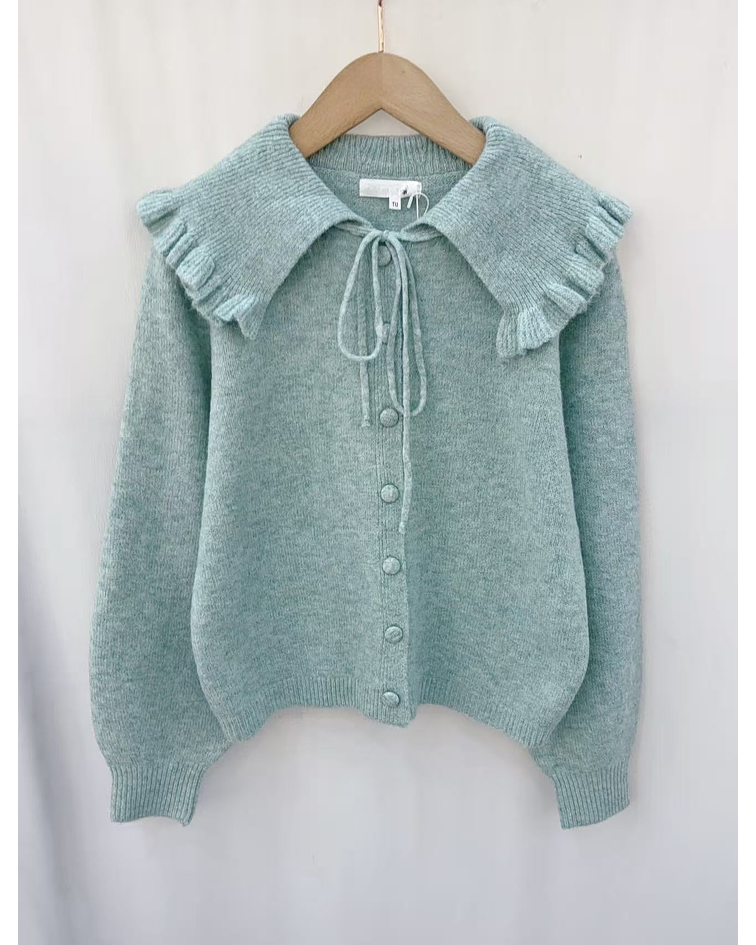 CARDIGÃ MALHA VERDE 