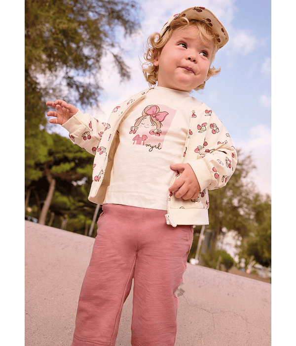 Fato de treino 3 peças com sweat bebé