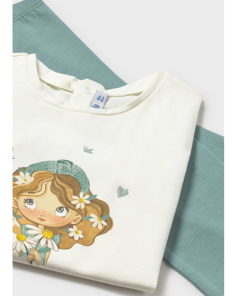 Conjunto leggings 3 peças com jaqueta bebé