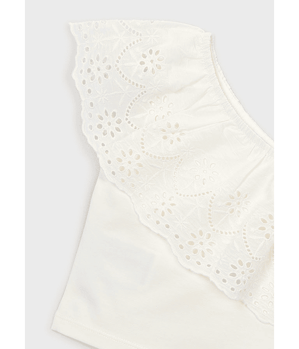 Blusa alças perfurada