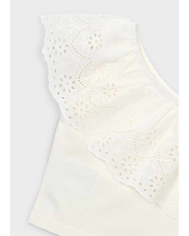 Blusa alças perfurada