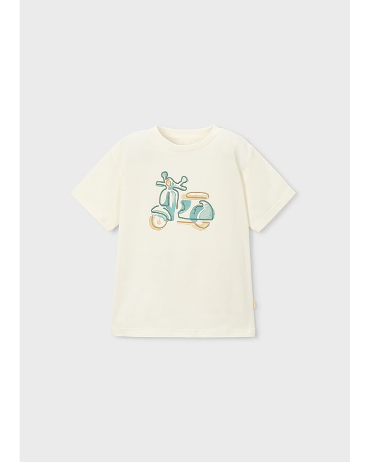 Camiseta m/curta bordada