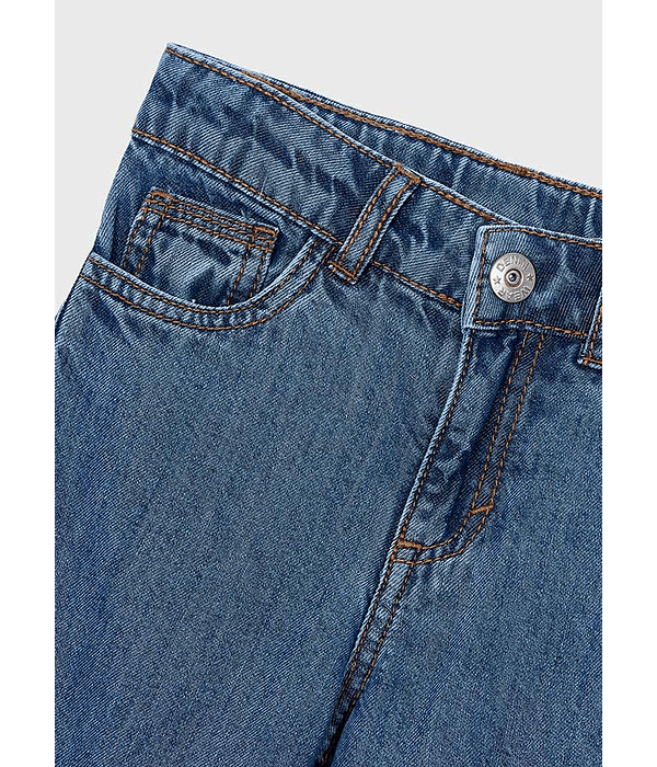 Calça denim fluida
