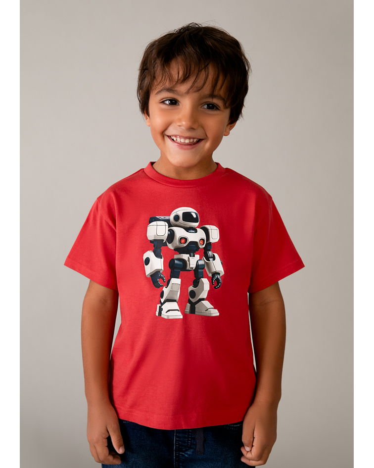 camiseta m/curta robot