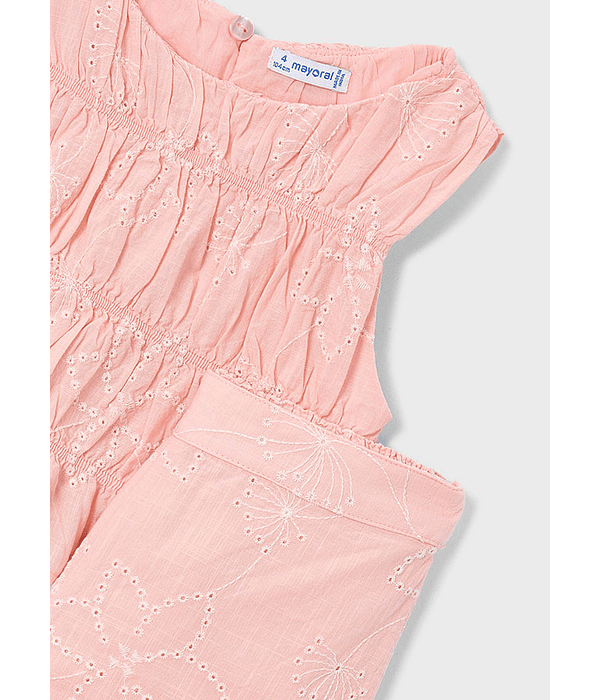 Conj. calça larga bordada