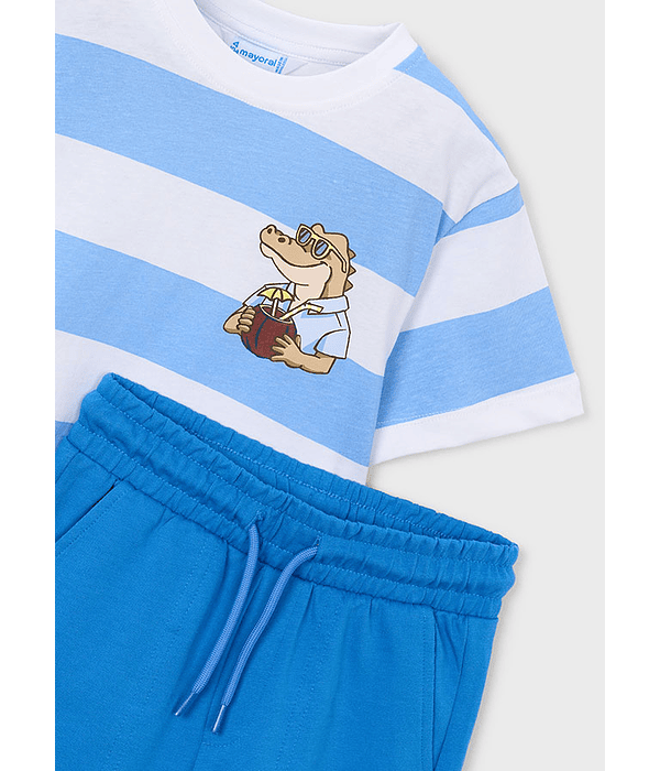 Conj. calção "good vibes"