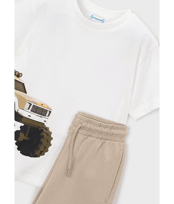 Conj. calção/t-shirt tractor