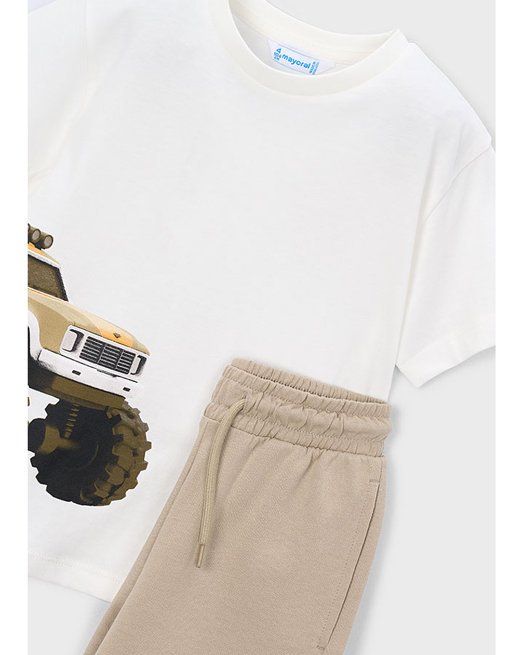 Conj. calção/t-shirt tractor