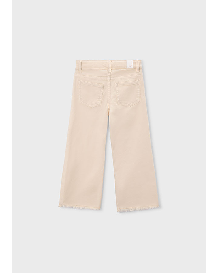 Calça sarja c/ pernas largas