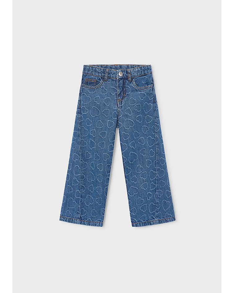 Calça denim fluida