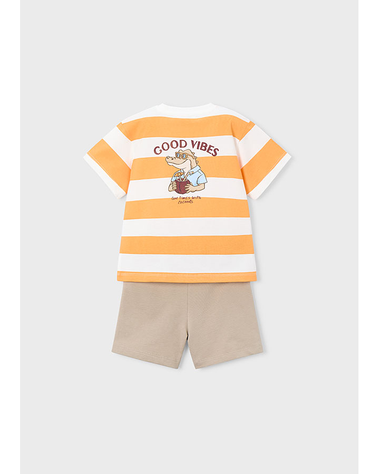 Conj. calção "good vibes"