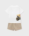 Conj. calção/t-shirt tractor