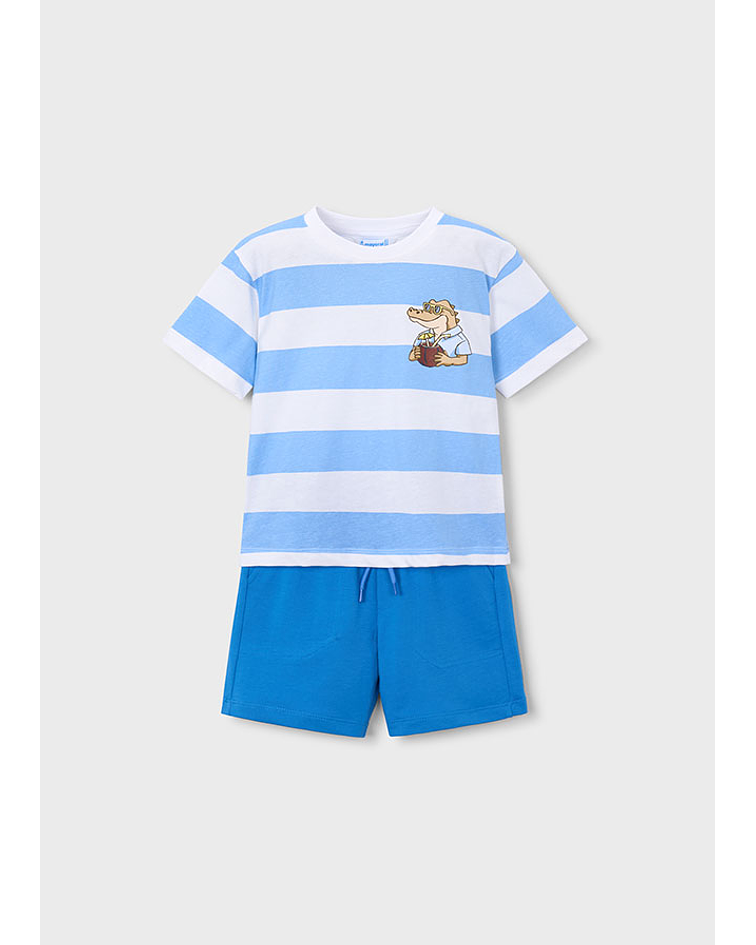 Conj. calção "good vibes"