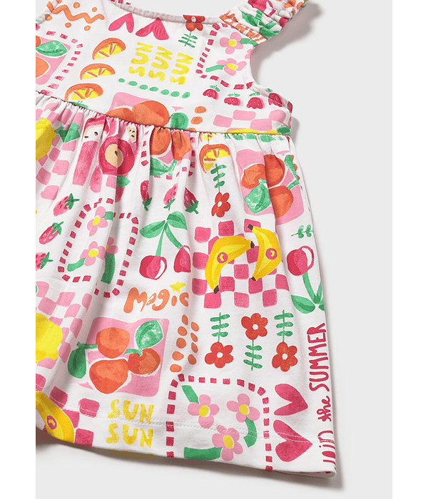 Vestido estampado c/ cuequita