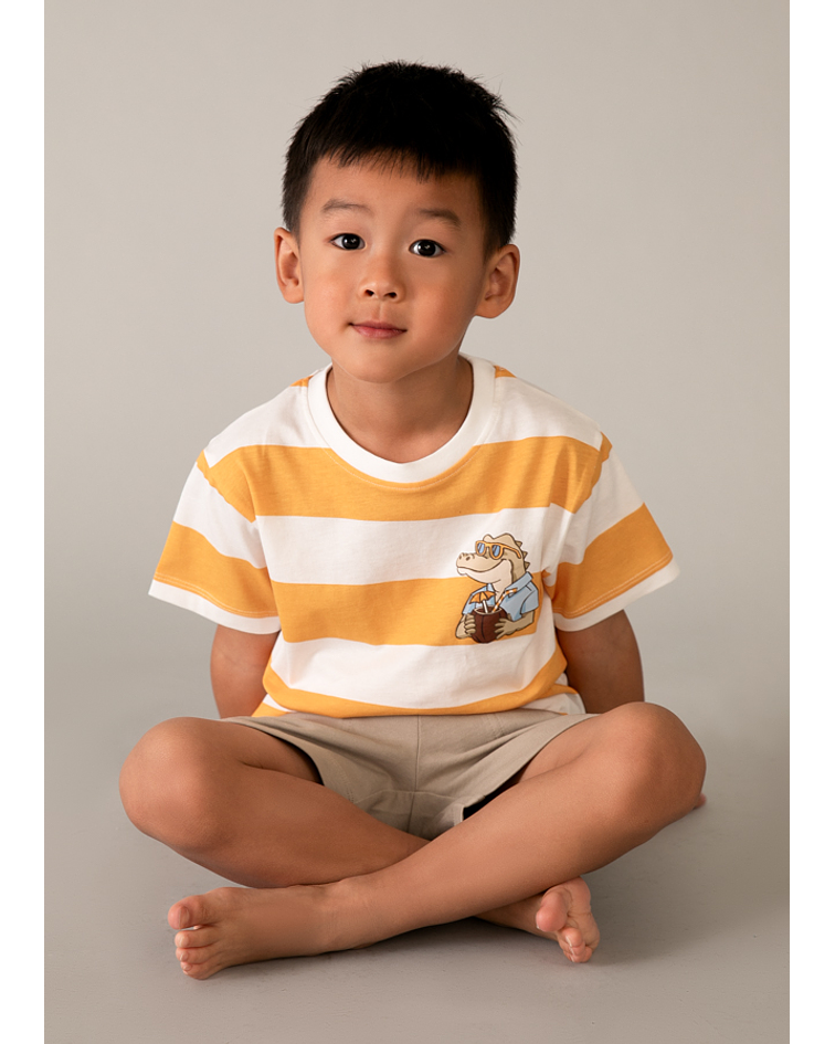 Conj. calção "good vibes"