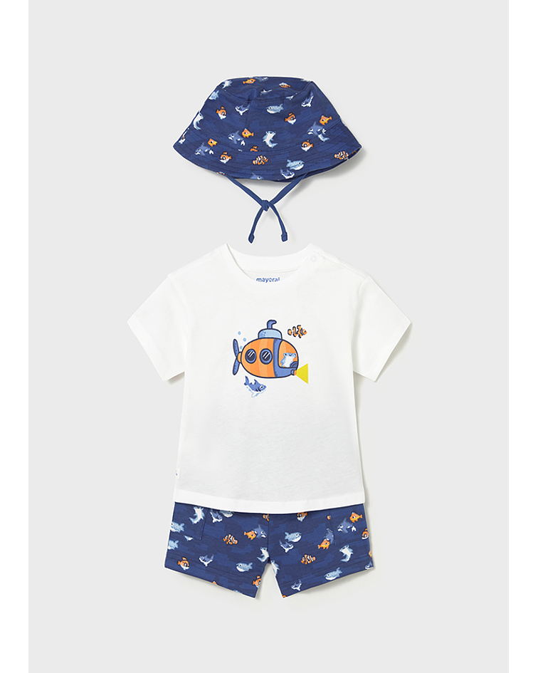 Conj. malha print c/ bucket