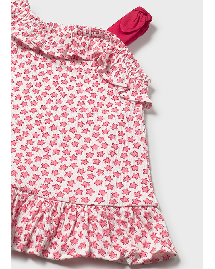 Vestido tricot estampa bambu