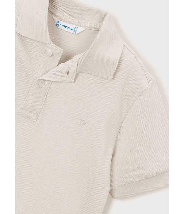 Polo m/curta granito básico