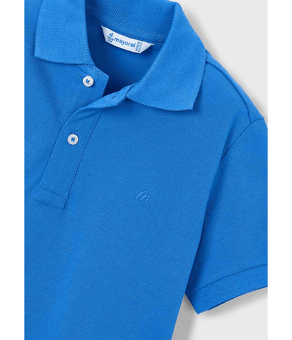 Polo m/curta granito básico