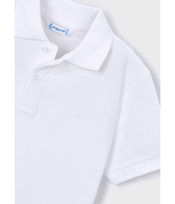 Polo m/curta granito básico