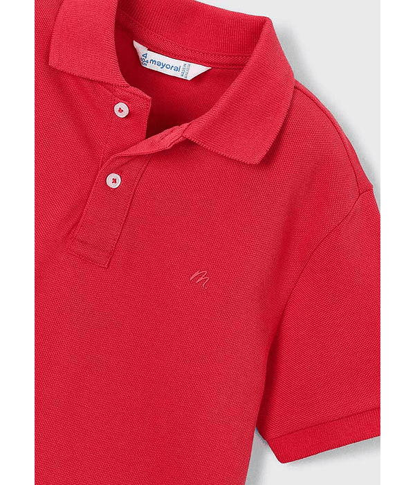 Polo m/curta granito básico