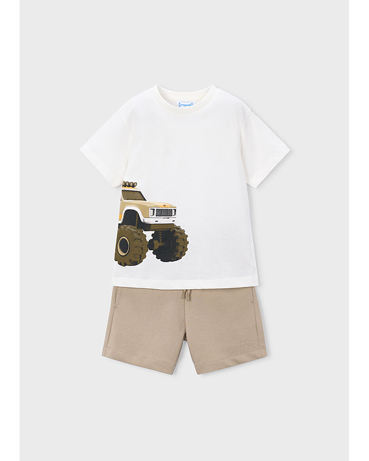 Conj. calção/t-shirt tractor