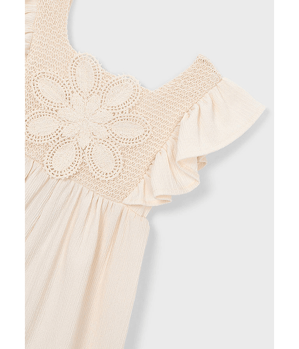 Macacão curto crochet