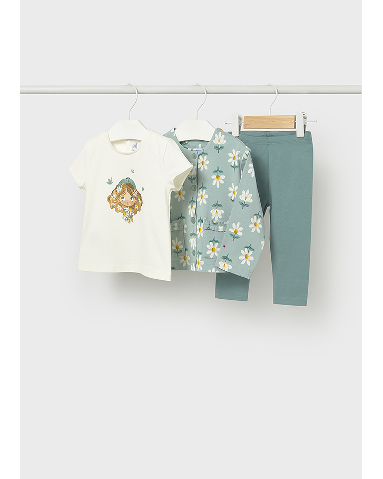 Conj. leggings 3 peças