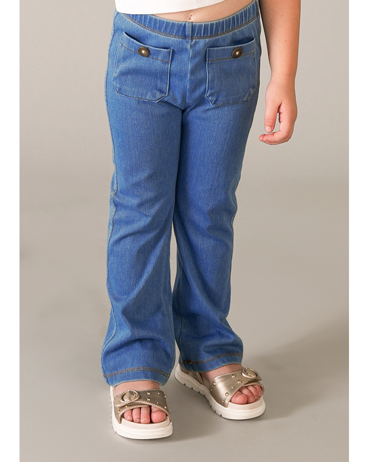 Legging flare com bolsos