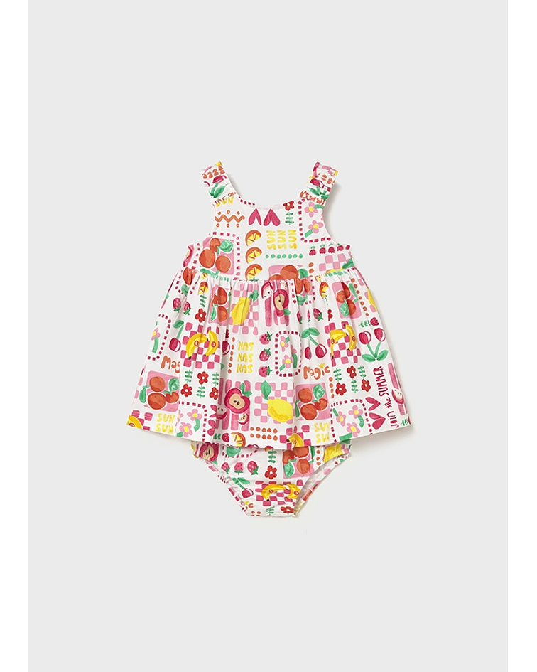 Vestido estampado c/ cuequita