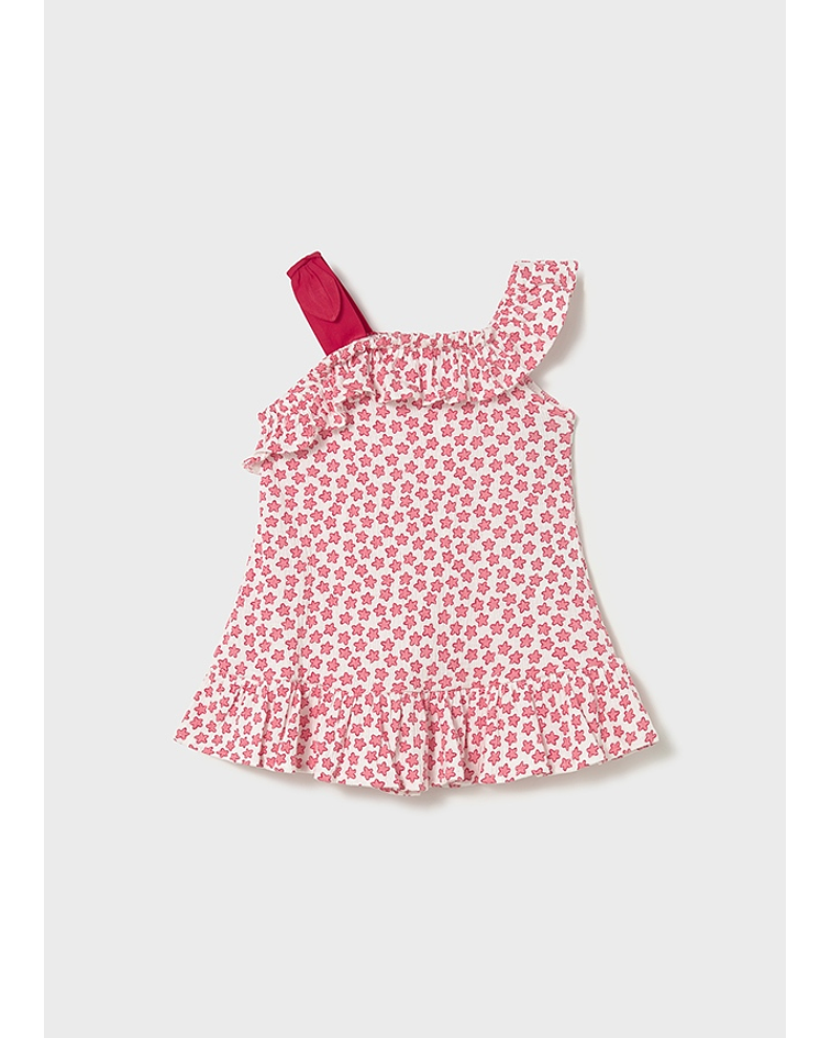 Vestido tricot estampa bambu