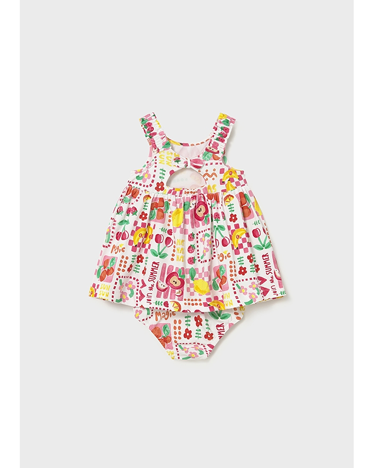 Vestido estampado c/ cuequita