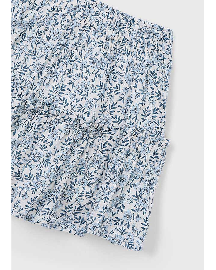 Saia dobby estampada