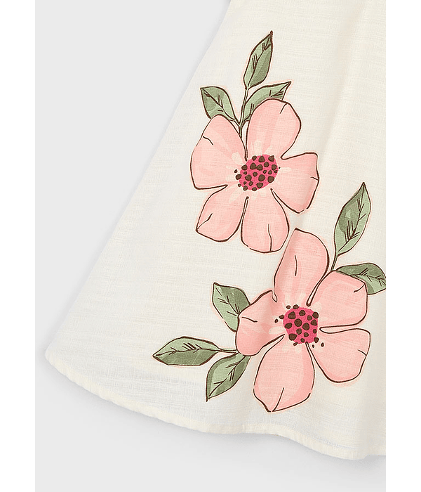 Vestido linho flores