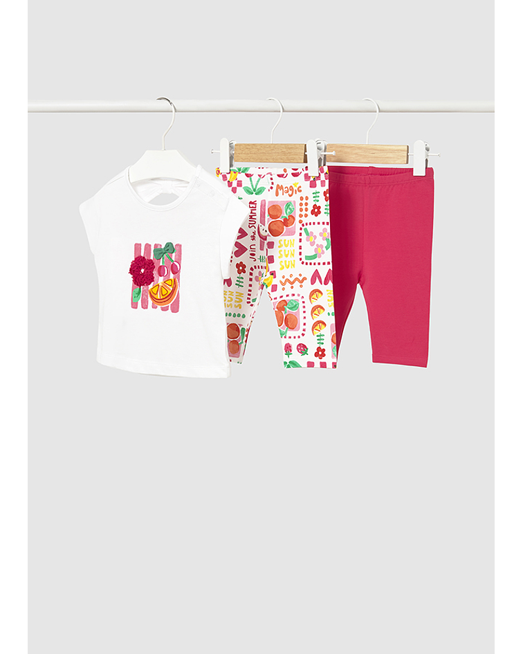 Conj. leggings 3 peças