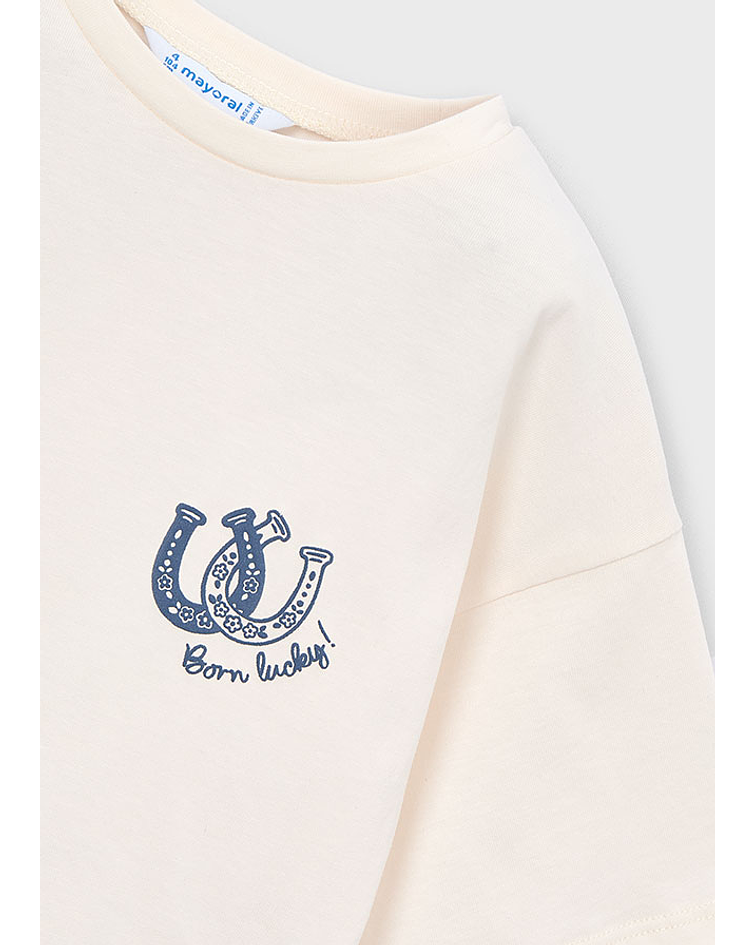 Camiseta m/curta lenço