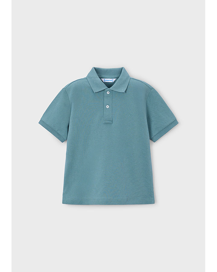 Polo m/curta granito básico