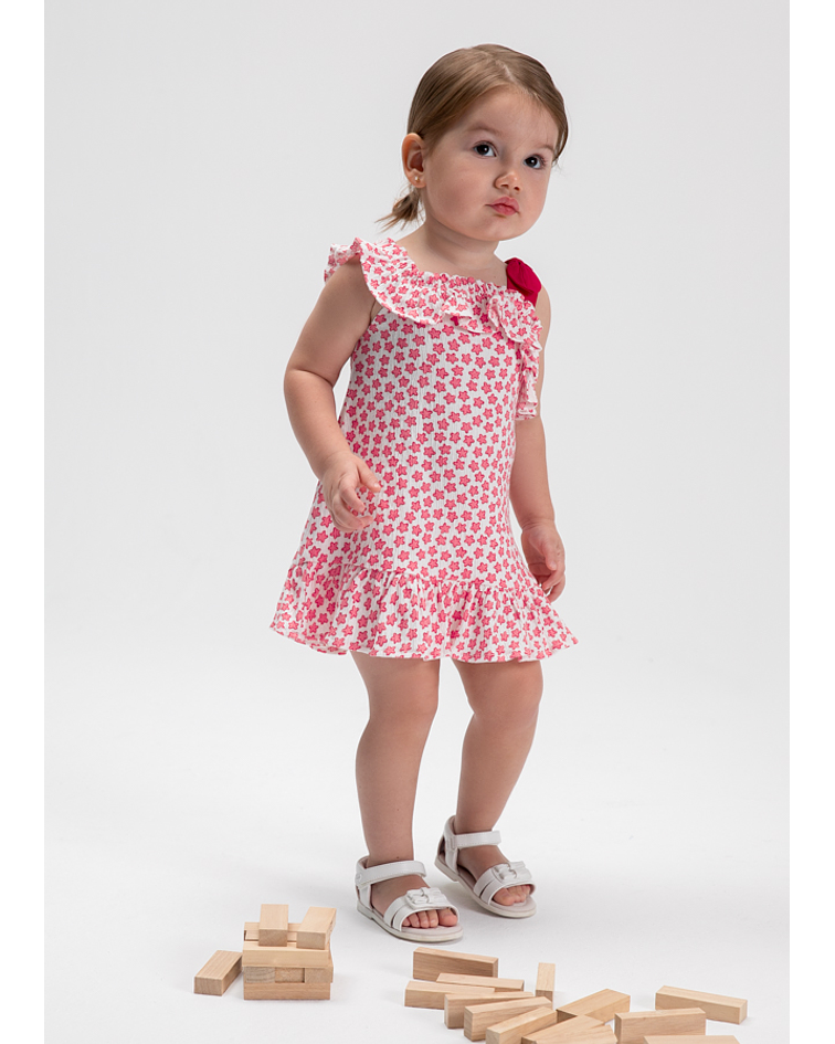 Vestido tricot estampa bambu