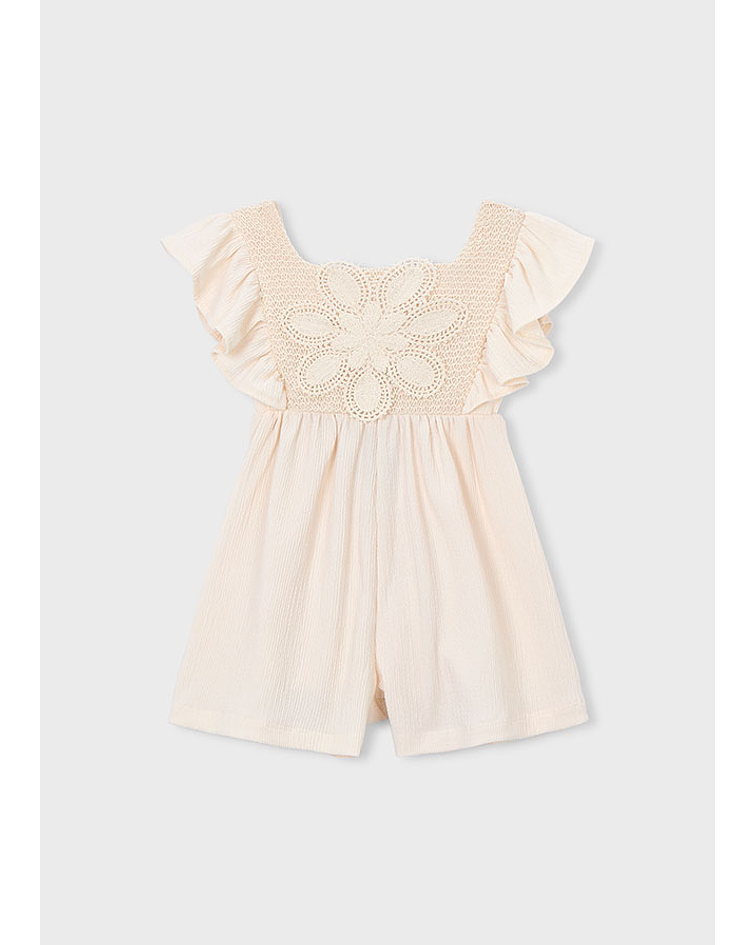 Macacão curto crochet