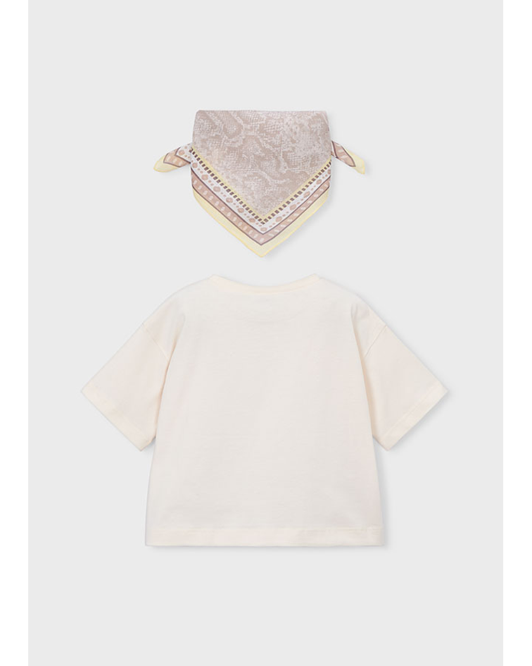 Camiseta m/curta lenço