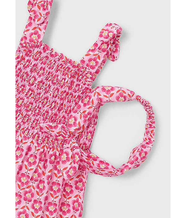 Vestido estamp c/ faixa cabel